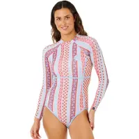 Rip Curl Coastal Instincts Upf Langermet Shorty-våtdrakt Med Glidelås Bak For Dame