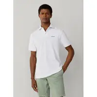 Hackett for man. HM5600146 Polo shirt with beach trim, classic fit (S), White, Casual, Cotton, Short sleeve