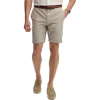 Superdry for man. M7110487A Shorts Premium Textured Chino beige (34), Casual, Cotton