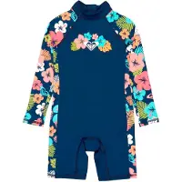 Roxy Morning Flower Langermet Shorty-våtdrakt Med Glidelås Bak For Junior