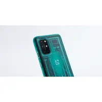 OnePlus Quantum støtfangerveske - bakdeksel for mobiltelefon - PET, termoplastisk polyuretan (TPU) - cyborg-cyan - for 8T