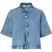 Pieces Pcsky A-linjeformet Denimskjorte