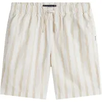 Tommy Hilfiger Shorts - Lin/Bomull - Classic+ Beige Stripe - - 3 år (98) - Shorts