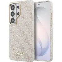 GUESS Samsung Galaxy S26 Ultra 4G Script Metal Logo magnetisk-deksel - rosa