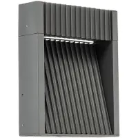 LUCANDE utendørs LED-vegglampe Tavion, 16 cm, antrasitt, IP65