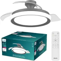 Philips LED-takvifte Bliss svart/hvit, DC, stillegående