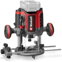 Einhell Professional overfres 4350425 TP-RO 18/55 Li BL – Solo, børsteløs, uten batteri, uten lader, inkl. parallellanslag, med tilbehør (4350425) - SOLO