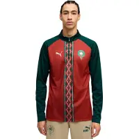 Puma Morocco Warmup Quarter-Zip Top Men, Football, Dark Crimson/Dark Myrtle, XL