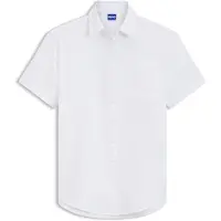HUGO Exorda 10278341 Blue Kort Ermet Bluse