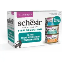 Schesir Sparepakke Complements i buljong 24 x 70 g - Blandet pakke (3 varianter)