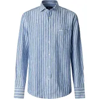 Faconnable Fm302181 Linen Skjorte Med Lange Ermer