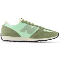 New Balance unisex. U471V1 471 green leather trainers (44), Flat, Suede, Laces, Casual