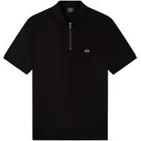 Armani Exchange for man. XM002372AF21936UC001 Polo Fabric black (XL), Casual, Viscose, Short sleeve