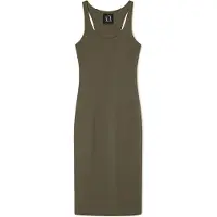 Armani Exchange for woman. XW000820AF13729U7043 Fitted dress green (S), Casual, Viscose, Sleeveless / Straps
