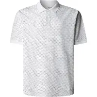 Pepe Jeans for man. PM5400089 Polo Oscar Aop white (XL), Casual, Cotton, Short sleeve