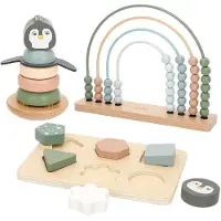 Woomax Wooden 3 Games Set Læringsspill