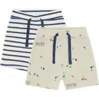 Hust and Claire Shorts - 2-pack - Hau - Green Skum - - 74 - Shorts