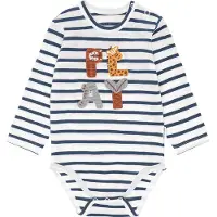 Hust and Claire Body I/e - Billy - Ivory m. Trykk - - 2 år (92) - Langermet Body