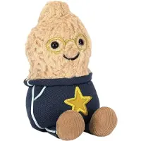 Jellycat Kosedyr - 15x7 cm - Amuseables Peanøtt Star Studentantr - - OneSize - Kosedyr