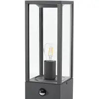 LINDBY veilampe Peldar, antrasitt/klar, 80 cm, sensor