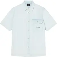 Armani Exchange for man. XM002266AF22638FB380 White cotton shirt (L), Casual, Short sleeve