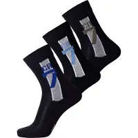JBS - CR7 Sokker - 3-pack - Svart/Grå - - 35/39 - Sokker