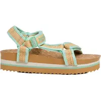 Pepe Jeans for woman. PLS900027 Umber green sandal (38), 3 to 5 cm, Velcro, Casual
