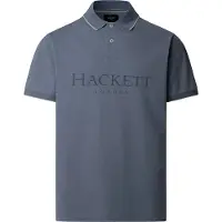 Hackett London for man. HM5600147 Heritage Ess polo shirt blue (XXL), Casual, Cotton, Short sleeve