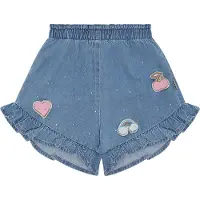 Hust & Claire Shorts - Helena - Blue Denim - - 5 år (110) - Shorts