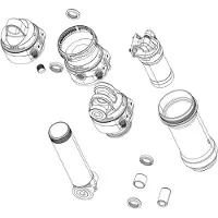 RockShox 40 Mm Super Deluxe C1+ 2023+ Sett Med Bakre Støtdemper