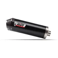 MIVV 2x1 Oval Black Con Tapa De Carbono Yamaha T-max 560 2025-26 Homologert Komplett Linjesystem