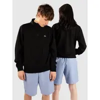 Lacoste High Neck Zipped Jersey Genser svart