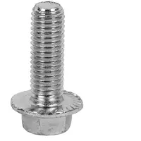 Cofan Din-6921 C-8.8 M10x25 Mm Seks-kant Flensskrue Med Serratering 100 Enheter