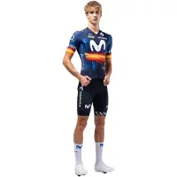 Gobik Teams Odyssey Movistar Team Spanish Champion 2026 Kort Ermet Trøye