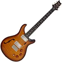 Paul Reed Smith PRS DGT Semi Hollow Moons McCarty Tobacco Sunburst #0419020
