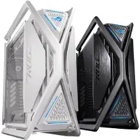 Asus ROG Hyperion GR701 - FT gaming - utvidet ATX (E-ATX) - sidepanel med vindu (herdet glass) - ingen strømforsyning - hvit - USB/lyd