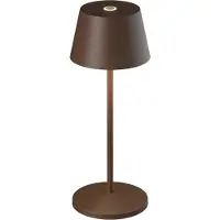 Loom Design LED-batteridrevet bordlampe Modi Micro, IP65, corten