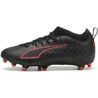 Puma ULTRA 6 MATCH FG/AG Football Boots Youth, Shoes, Black/Red, 36