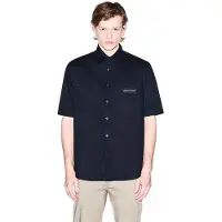 Armani Exchange for man. XM002317AF24533UB101 Navy Boxy Shirt (XL), Casual, Cotton, Short sleeve