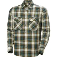 Helly Hansen Lokka Flannel LS Shirt, Skjorte, Herre, DARK JUNGLE FJELL PLAID