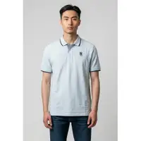 Blauer for man. 26SBLUT02288 Damon blue polo shirt (S), Casual, Cotton, Short sleeve