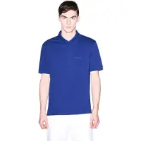 Armani Exchange for man. XM001286AF10366UB131 Post blue polo shirt (S), Casual, Cotton, Short sleeve