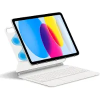 INF Beskyttende etui for iPad med Bluetooth-tastatur White iPad Pro 12.9 2018–2022