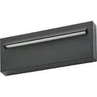 LUCANDE LED-utendørs vegglampe, Joril, 25 cm, svart, IP65