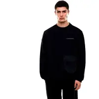 Emporio Armani for man. 7M001585_AF12660 Athletic Mix sweatshirt black (L), Casual, Sport, Cotton