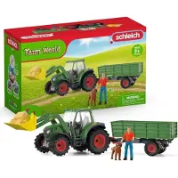 Schleich FARM WORLD 42608 traktor med tilhenger
