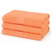Egeria Bomullshåndkle - 100% bomull - Badehåndkle 70x140 cm - Diamant - Oransje