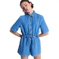 Roxy Real Tomorrow Denim Kortermet Romper