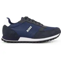 BOSS for man. 50498133 Parkour shoes navy (45), Flat, Laces, Casual