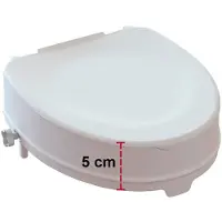 Seniorshop Toaletthøyer med lokk, 5 cm
